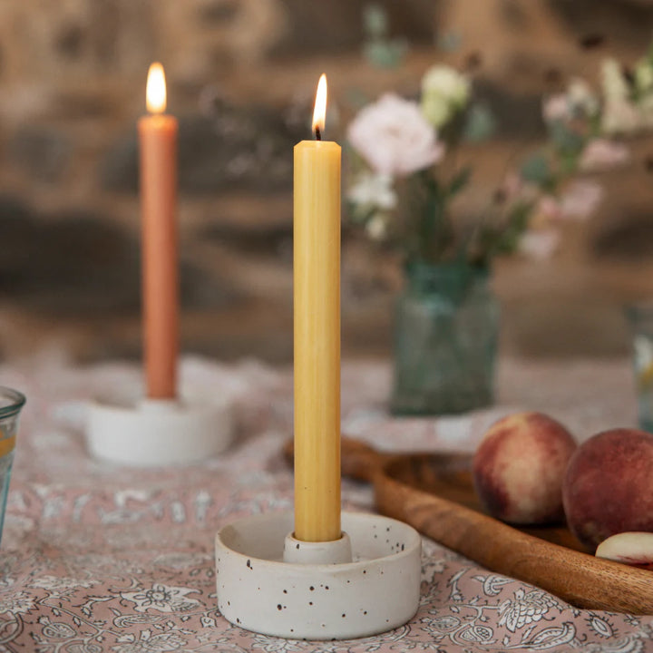 Stone Speckle Candle Holder