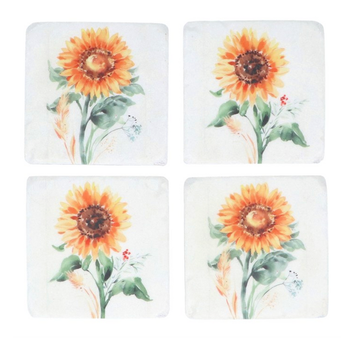 Sunflower Resin Coaster (2 assorted)