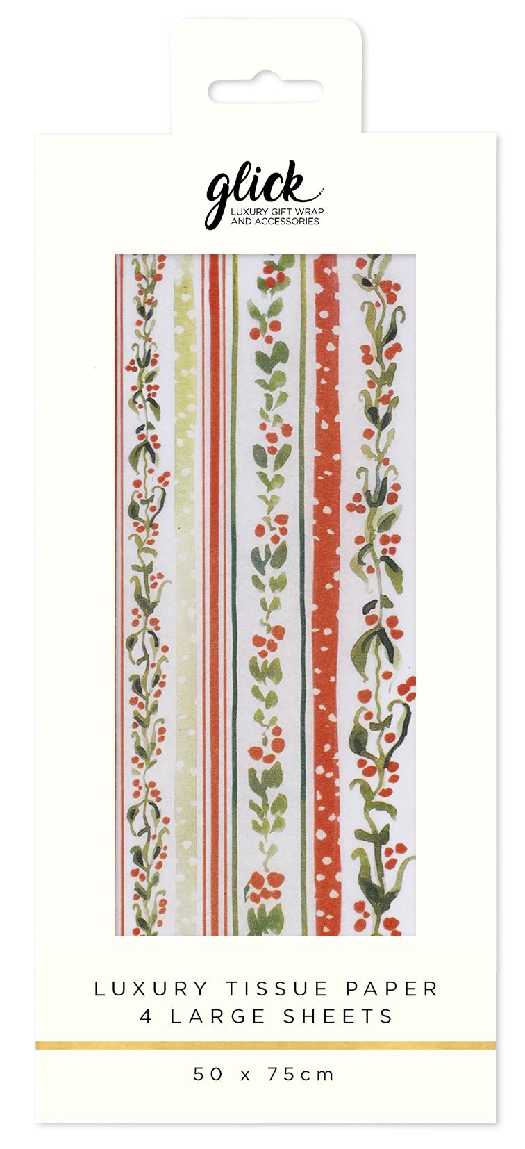 Glick Tissue Linear Vines by Cornucopia Home and Gift, decorative botanical wall art with intertwined vine design.
