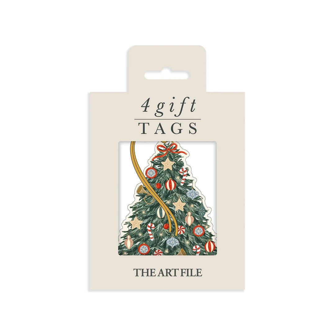 Christmas Tree Gift Tags - Pack of 4