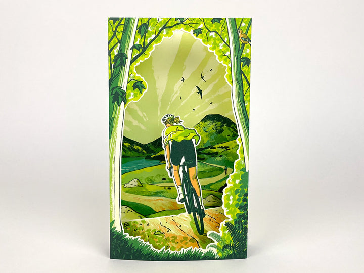 Spring Spins 3D Art Card by Art Angels from Cornucopia Home and Gift, featuring colorful spring-themed 3D paper art design.