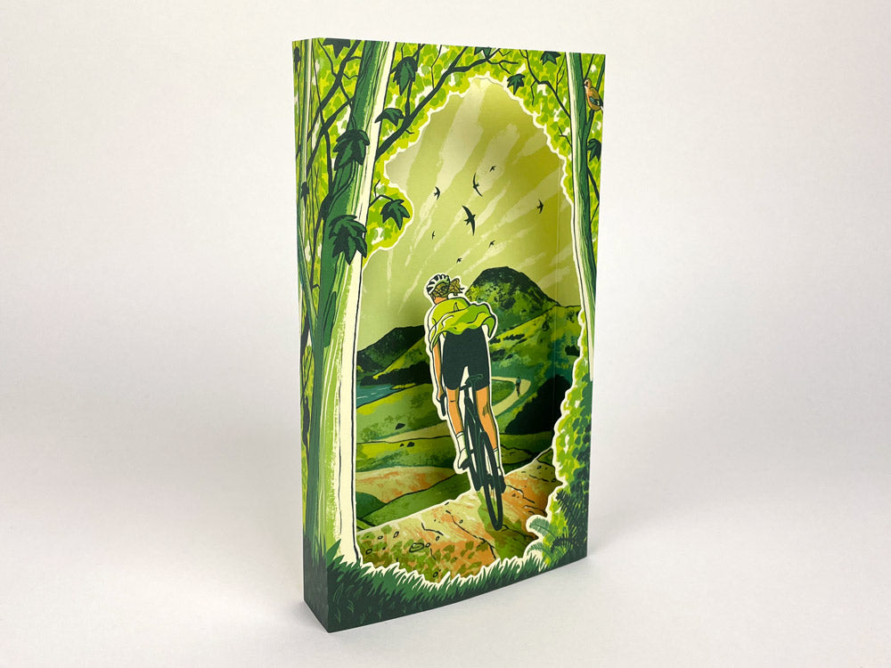 Colorful Spring Spins 3D Art Card featuring angel illustrations from Cornucopia Home and Gift, designed by Art Angels.