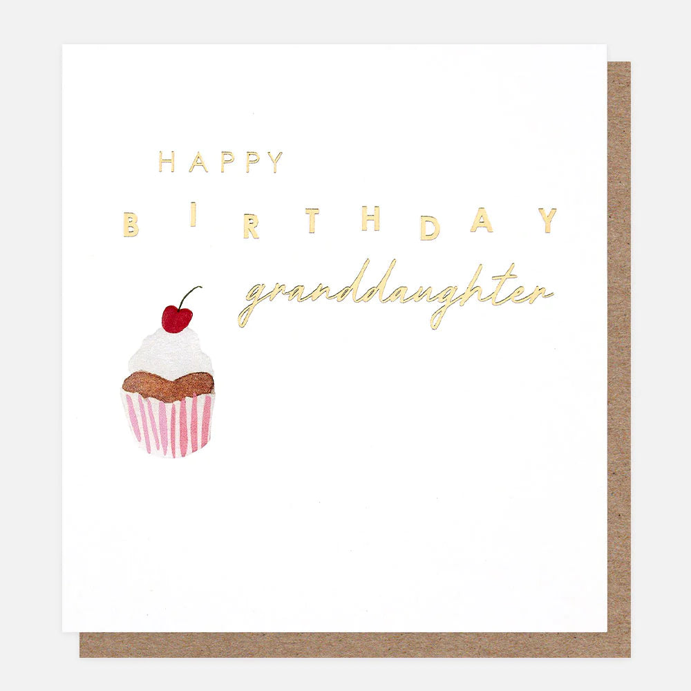 Caroline Gardner granddaughter birthday card featuring colorful floral design and cheerful message, perfect for celebrating her special day.