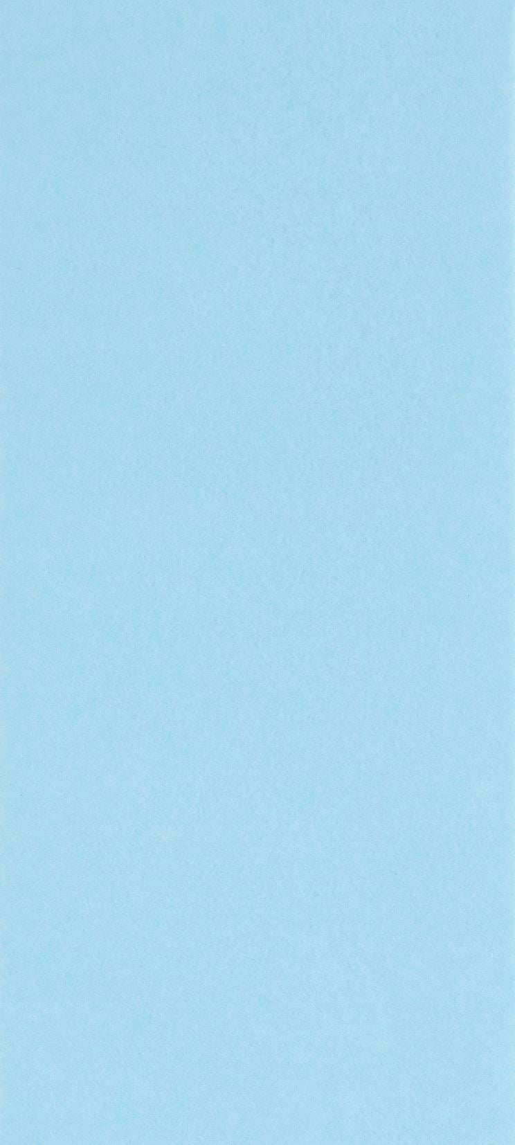 Plain Arctic Blue tissue paper by Glick from Cornucopia Worcester, shown folded with soft, vibrant blue color on a white background.