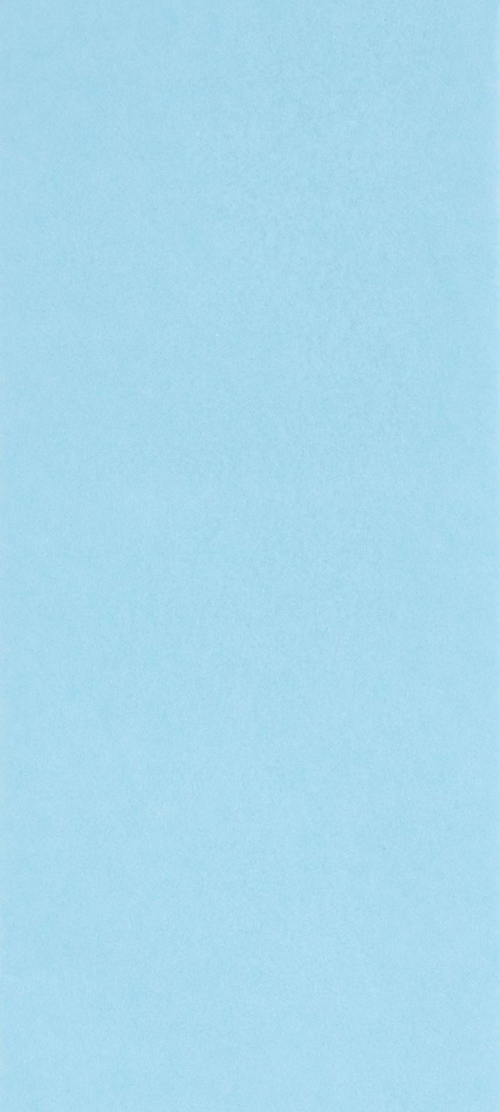Plain Arctic Blue tissue paper by Glick from Cornucopia Worcester, shown folded with soft, vibrant blue color on a white background.