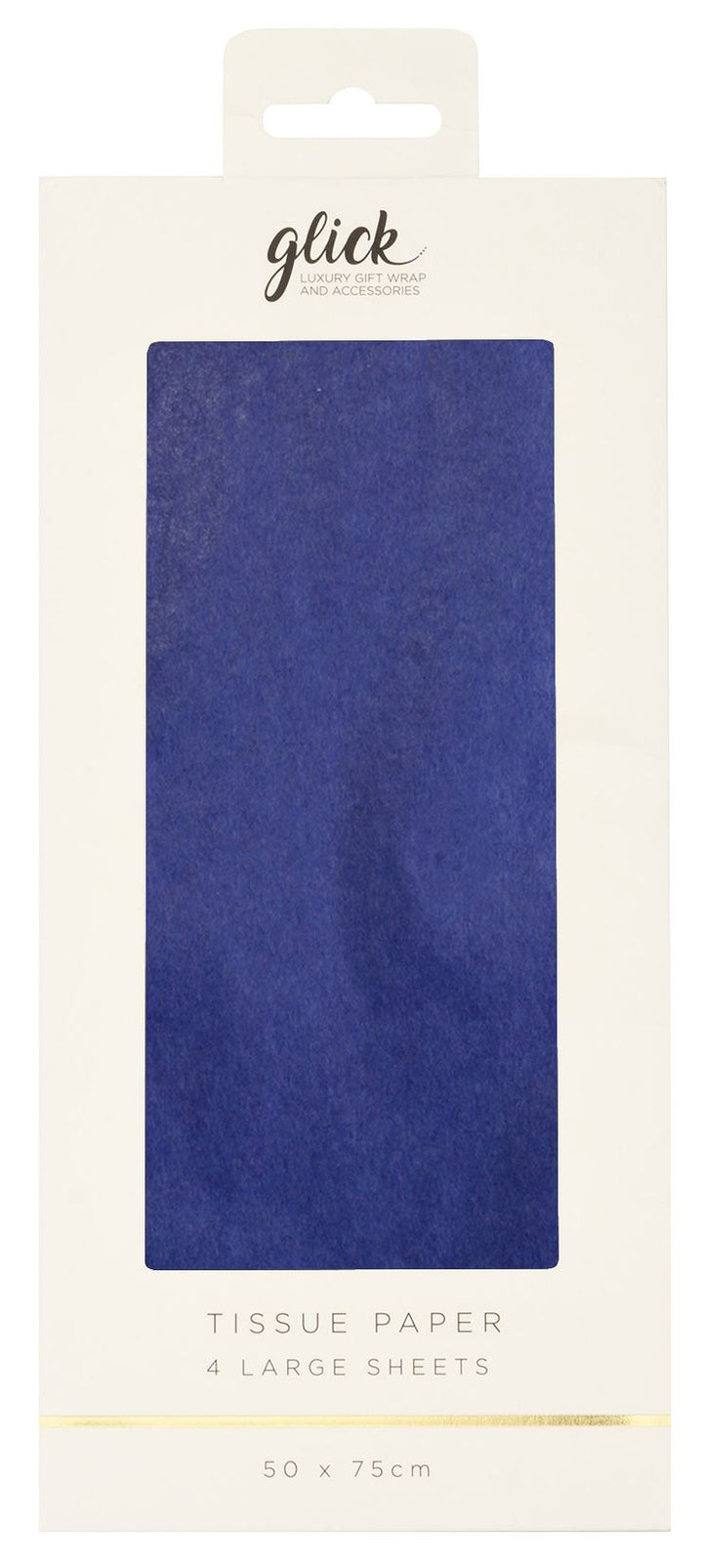 Glick Tissue Plain Reflex Blue from Cornucopia Home and Gift, featuring a blue reflex tissue paper sheet.