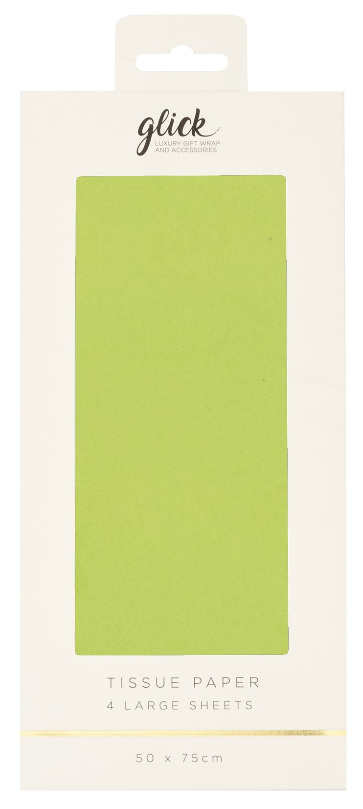Glick Lime Tissue Paper by Cornucopia Home and Gift, vibrant green wrapping tissue for gift wrapping or decorating.