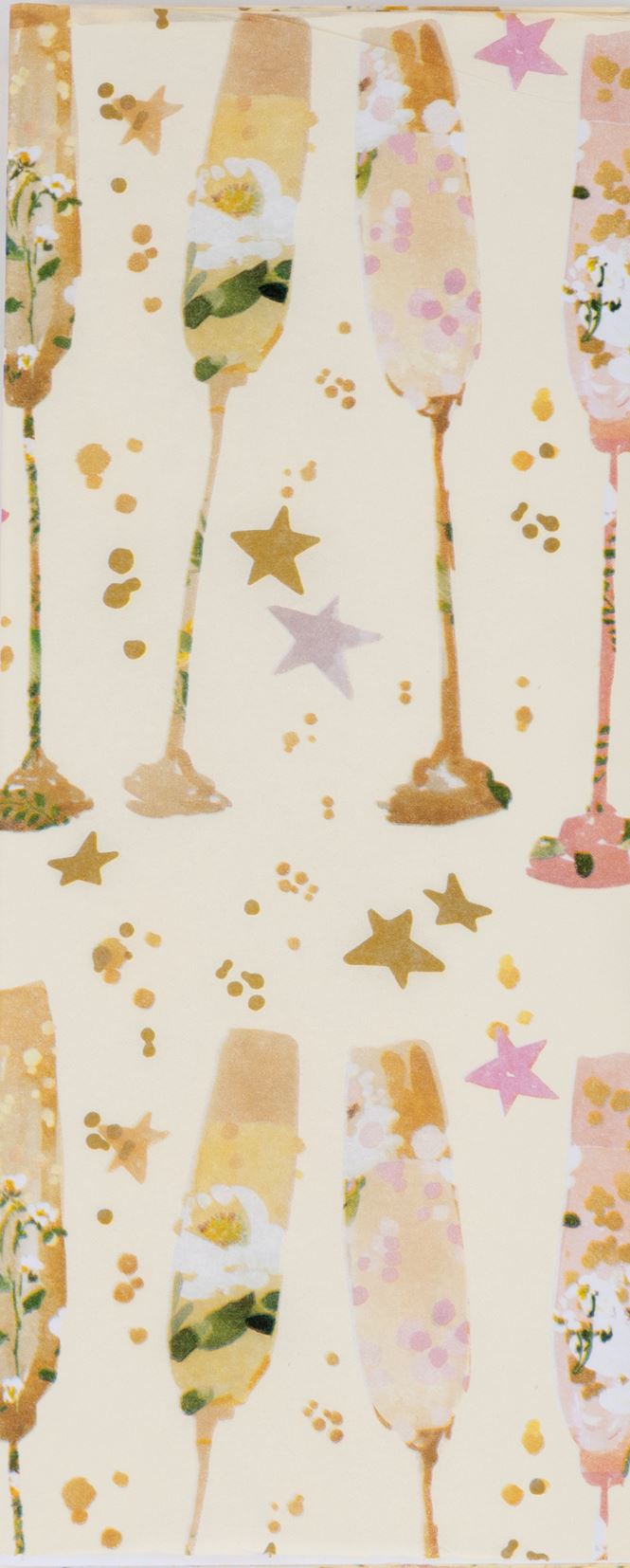Glick Flutes Tissue Paper by Cornucopia Home and Gift, colorful decorative tissue paper with flute-like patterns.