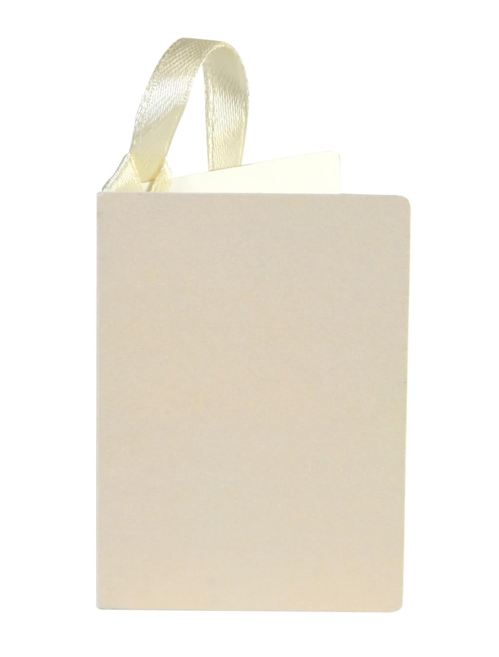 Ivory gift tag from Glick by Cornucopia Home and Gift featuring elegant design, perfect for gift wrapping or decorating.