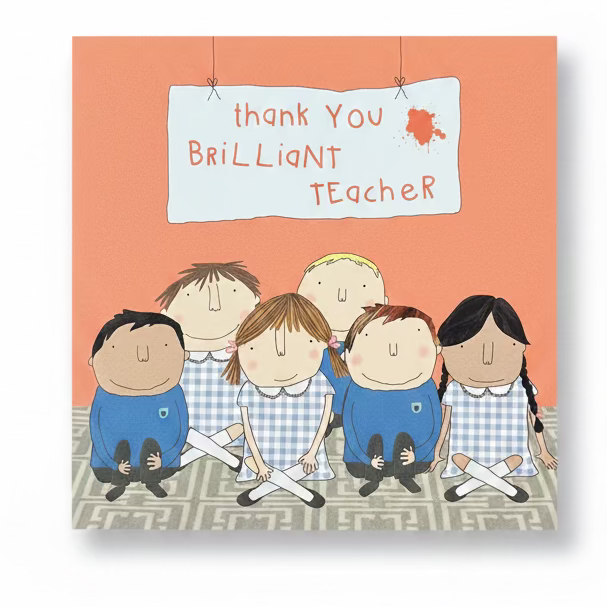 Brilliant Teacher Thank You Card