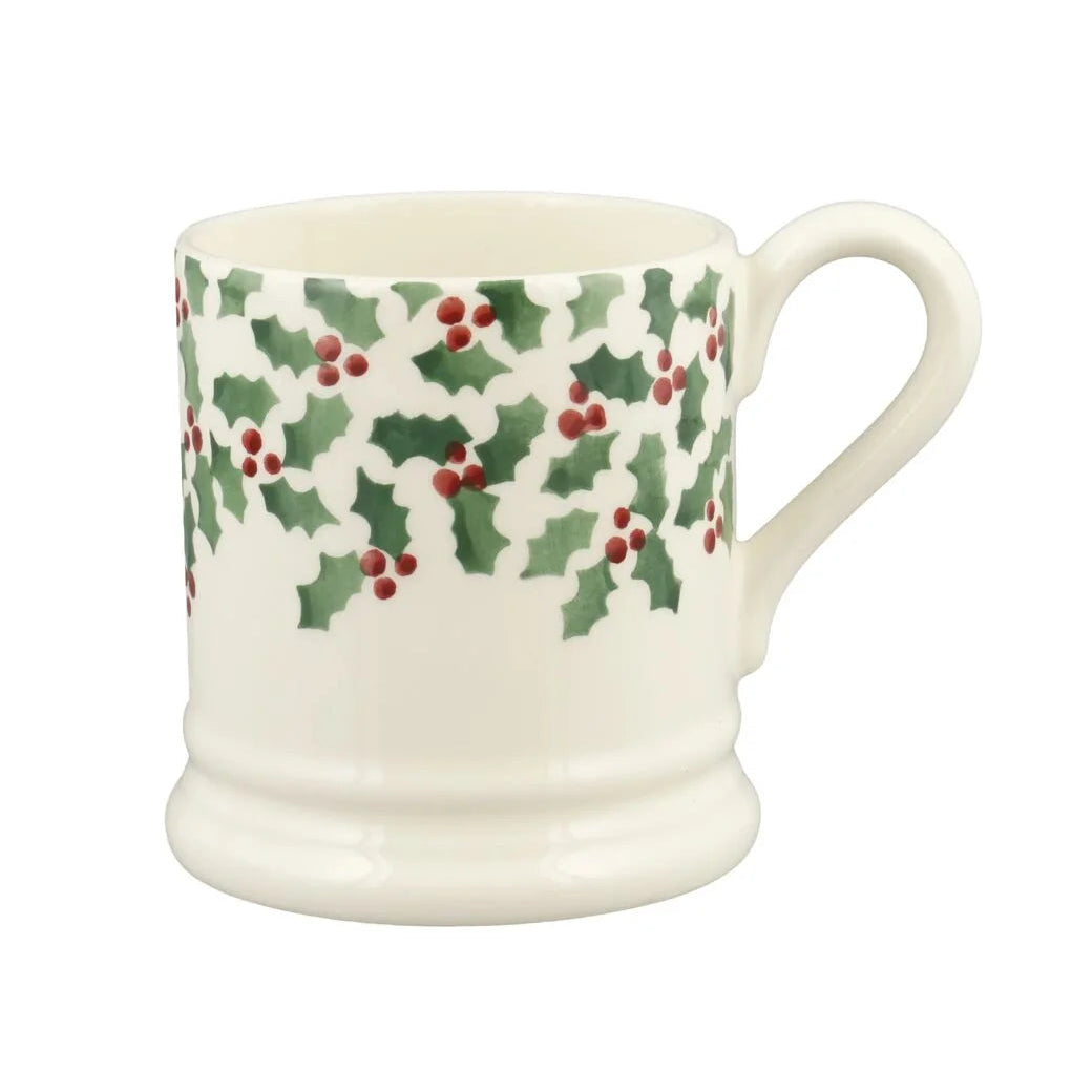 Tiny Scattered Holly 1/2 Pint Mug