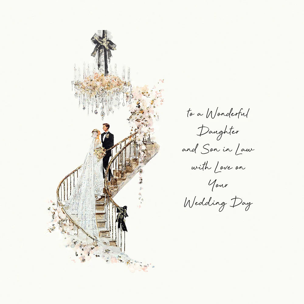 To A Wonderful Daughter And Son In Law With Love On Your Wedding Day Card