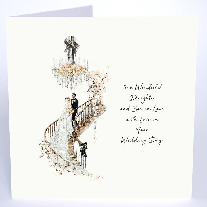 To A Wonderful Daughter And Son In Law With Love On Your Wedding Day Card