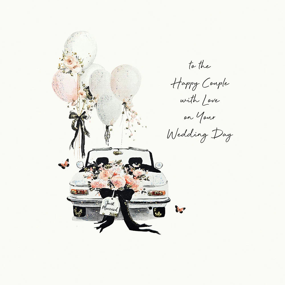 To the happy couple with love on your Wedding Day Card
