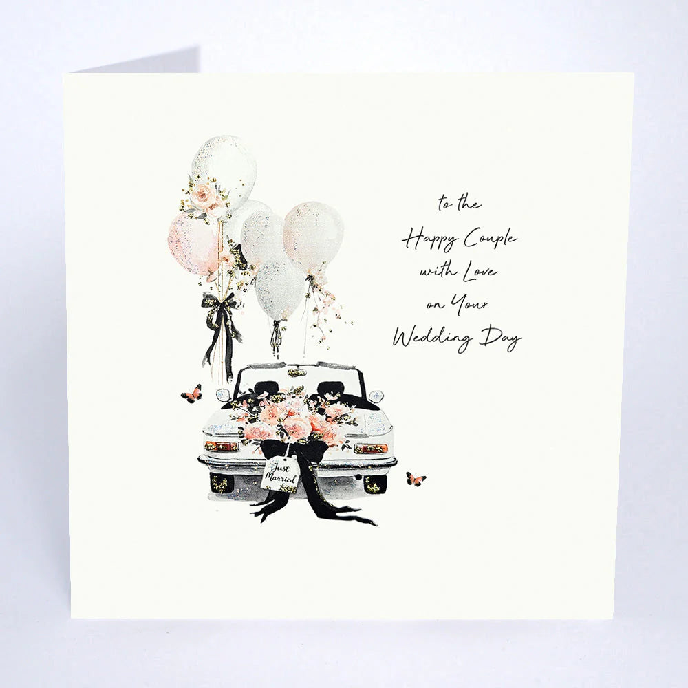To the happy couple with love on your Wedding Day Card