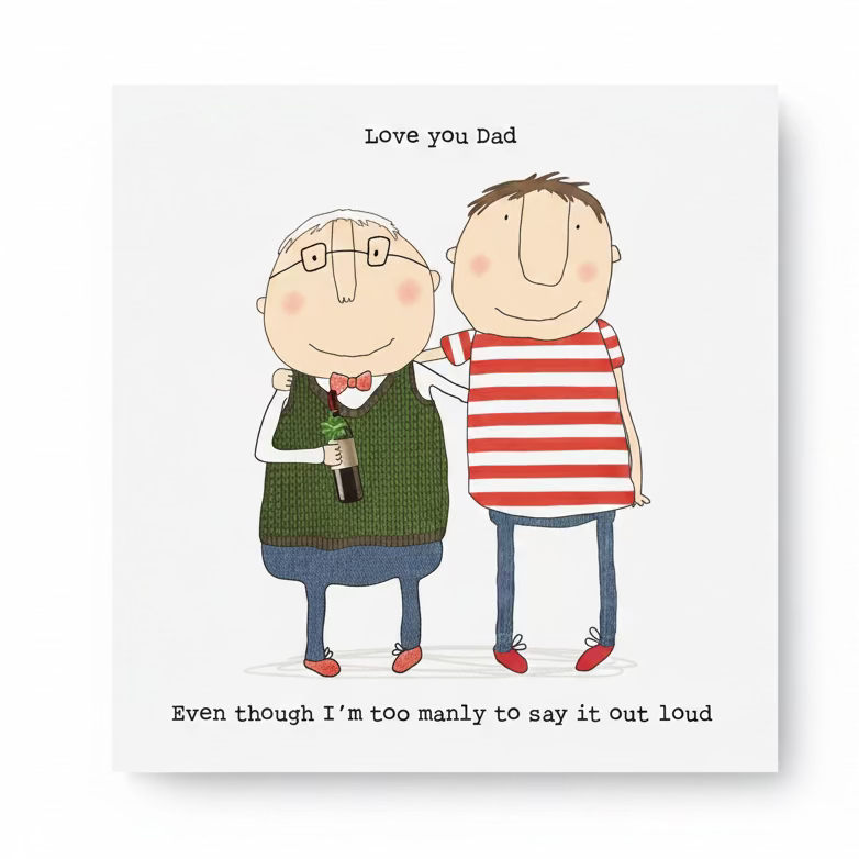 Manly Dad Love Card