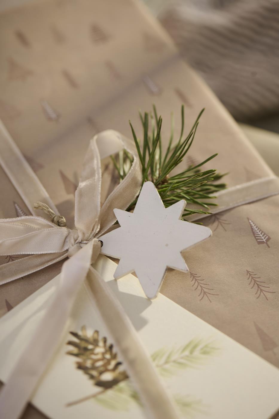 Light pink velvet ribbon, 10 meters, from IB Laursen Christmas collection, shown in a close-up image with soft texture.