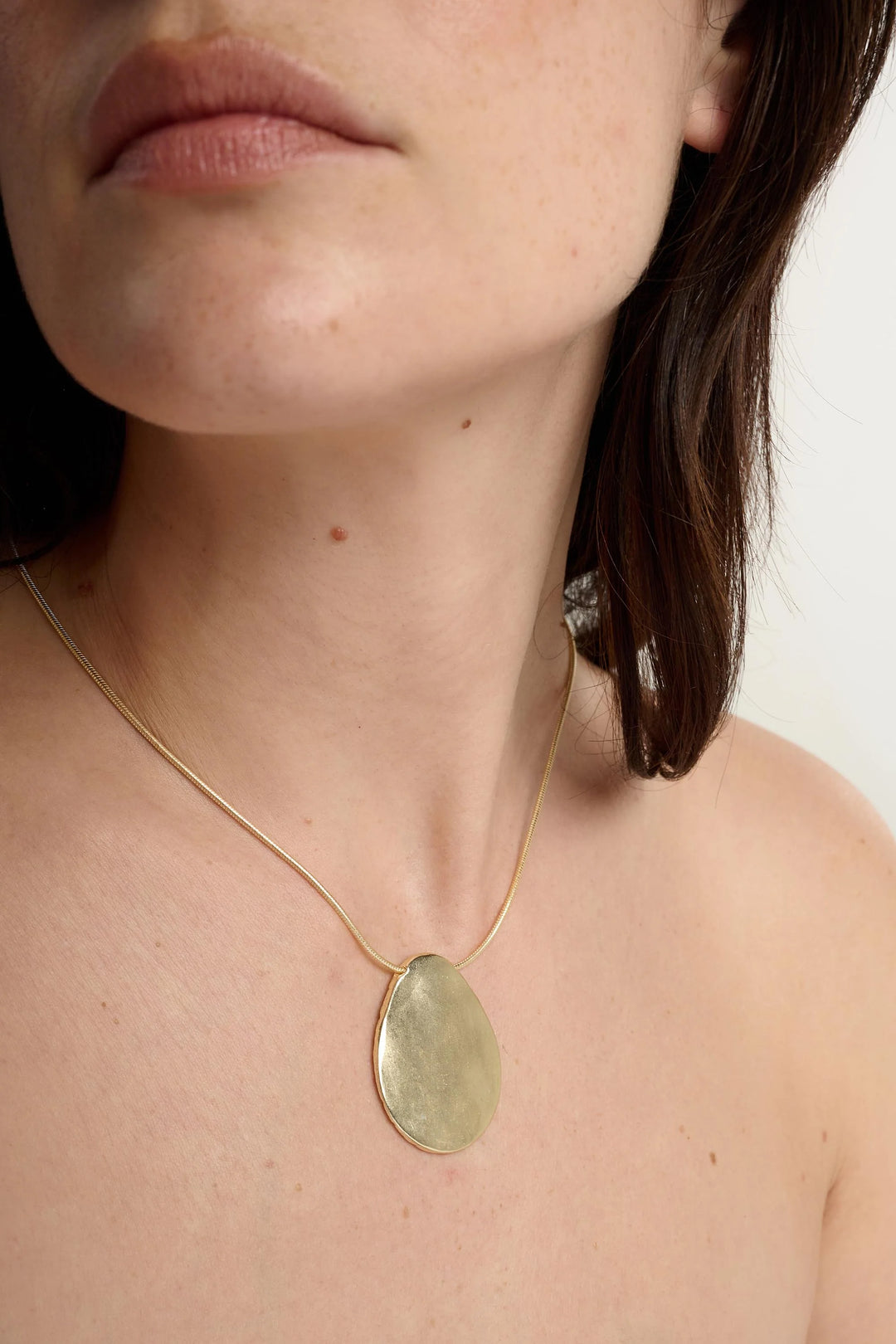 Terrain Gold Reversible Stone Pendant Necklace