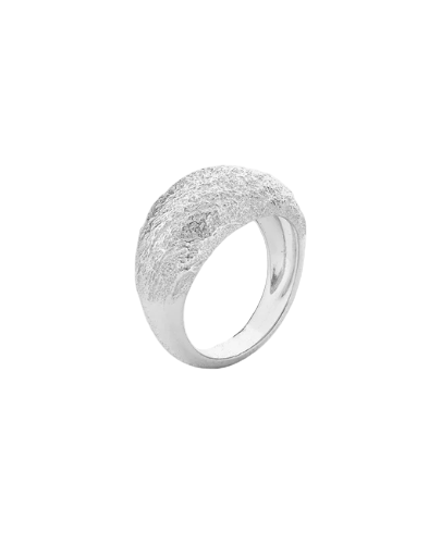 Silver Still Ring by Tutti & Co featuring a minimalist design, displayed on a neutral background.