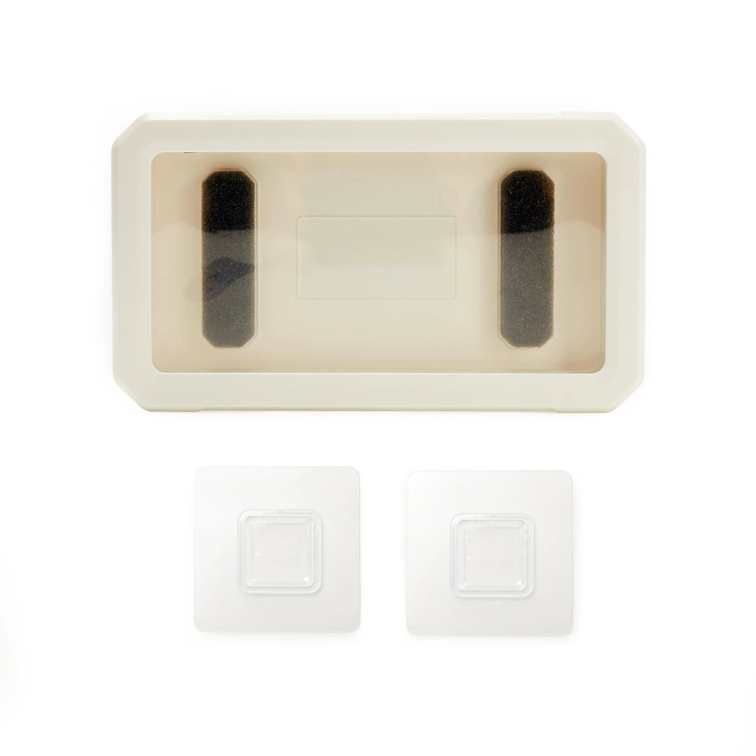 Kikkerland shower-proof phone case by Cornucopia Home and Gift, transparent design protecting smartphone from water splashes.