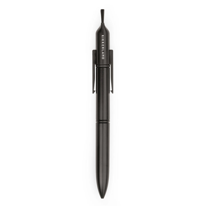 White Kikkerland Tidy Tech Pen by Cornucopia Home and Gift on a plain background, showcasing its sleek design.