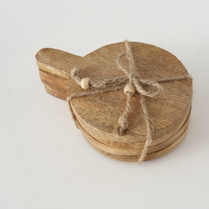 Handmade Mango Wood Chopping Board with Handle - 15 x 10 cm