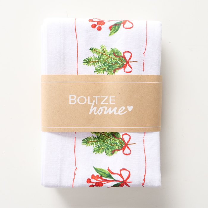 Boltze Christmas Table Runner Noelle by Cornucopia Home and Gift, featuring festive holiday design on a table setting.