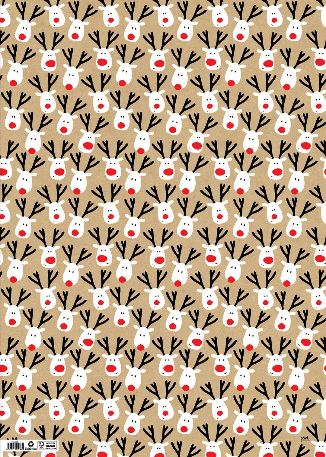 Reindeer Selfie Christmas Gift Wrap