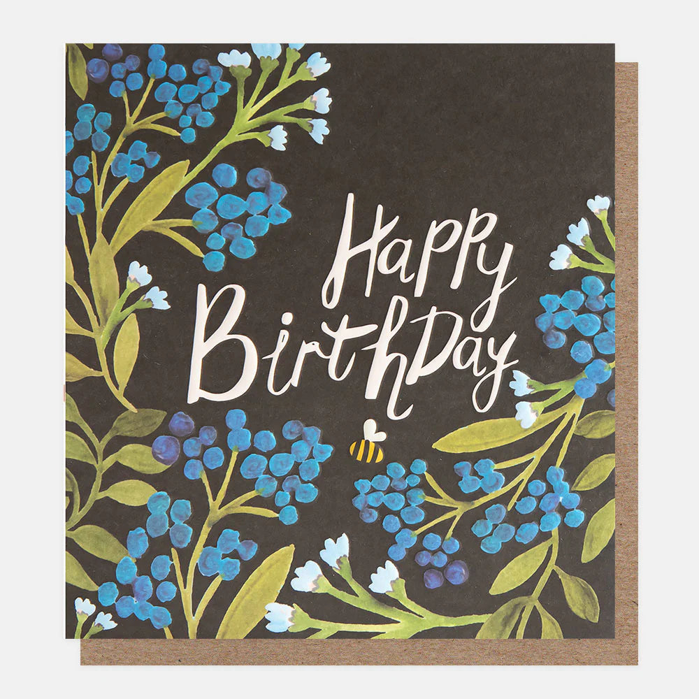Caroline Gardner birthday card featuring colorful floral design, perfect for celebrating special occasions.
