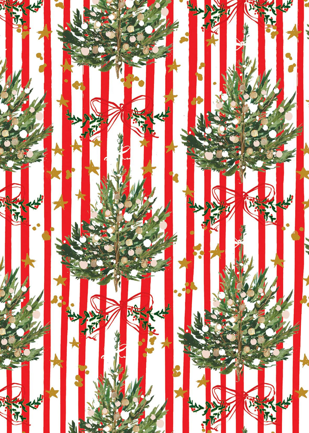 Striped Spruce Gift Flat Wrap