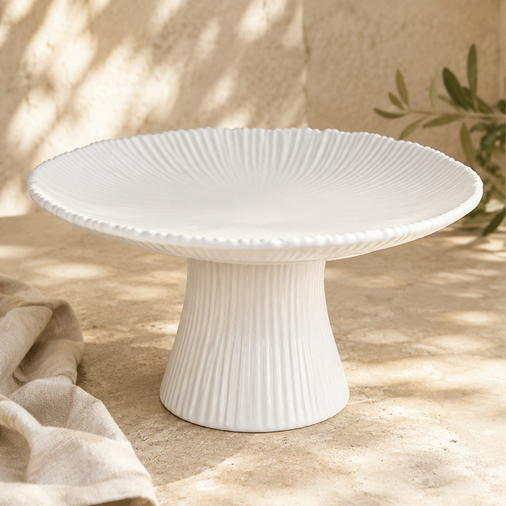 White Ceramic Cake Stand