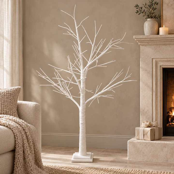 125cm White Twig Tree
