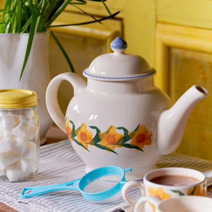 Emma Bridgewater Flowers Windblown Daffodils 4 Mug Teapot