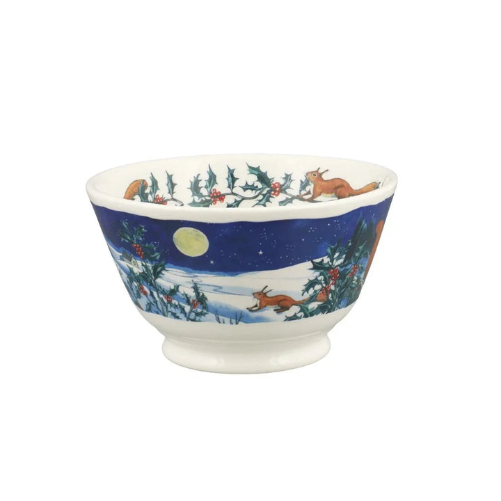 Midnight Squirrel Small Old Bowl