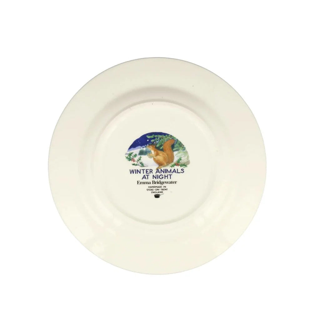 Midnight Squirrel Medium Dinner Plate - 8 1/2 Inch