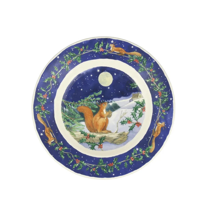 Midnight Squirrel Medium Dinner Plate - 8 1/2 Inch