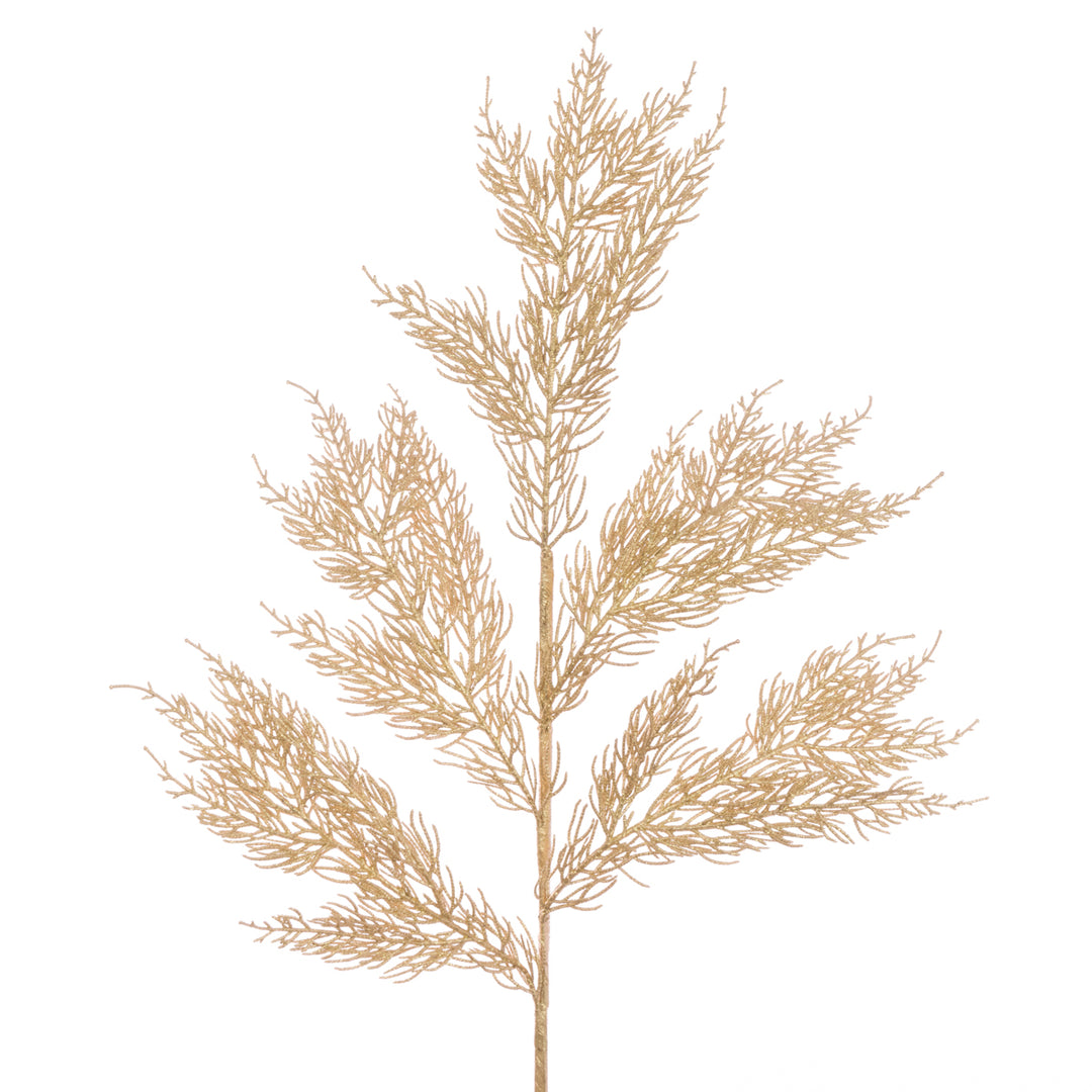 Sparkle Conifer Spray from Floralsilk Christmas 2025 by Cornucopia Home and Gift, 60cm artificial conifer with glitter accents.