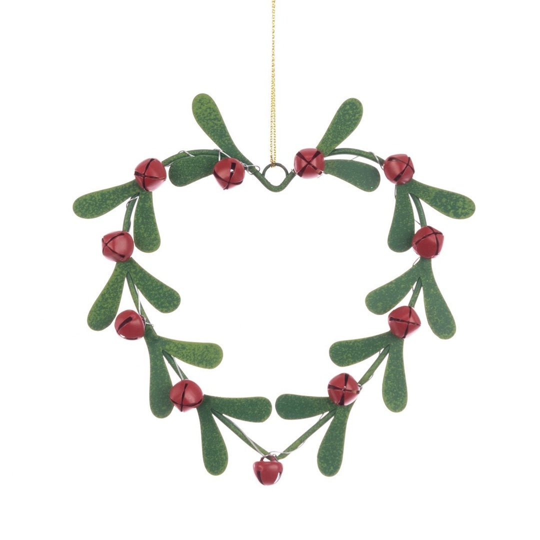 Metal Mistletoe Wreath Hanger 12cm