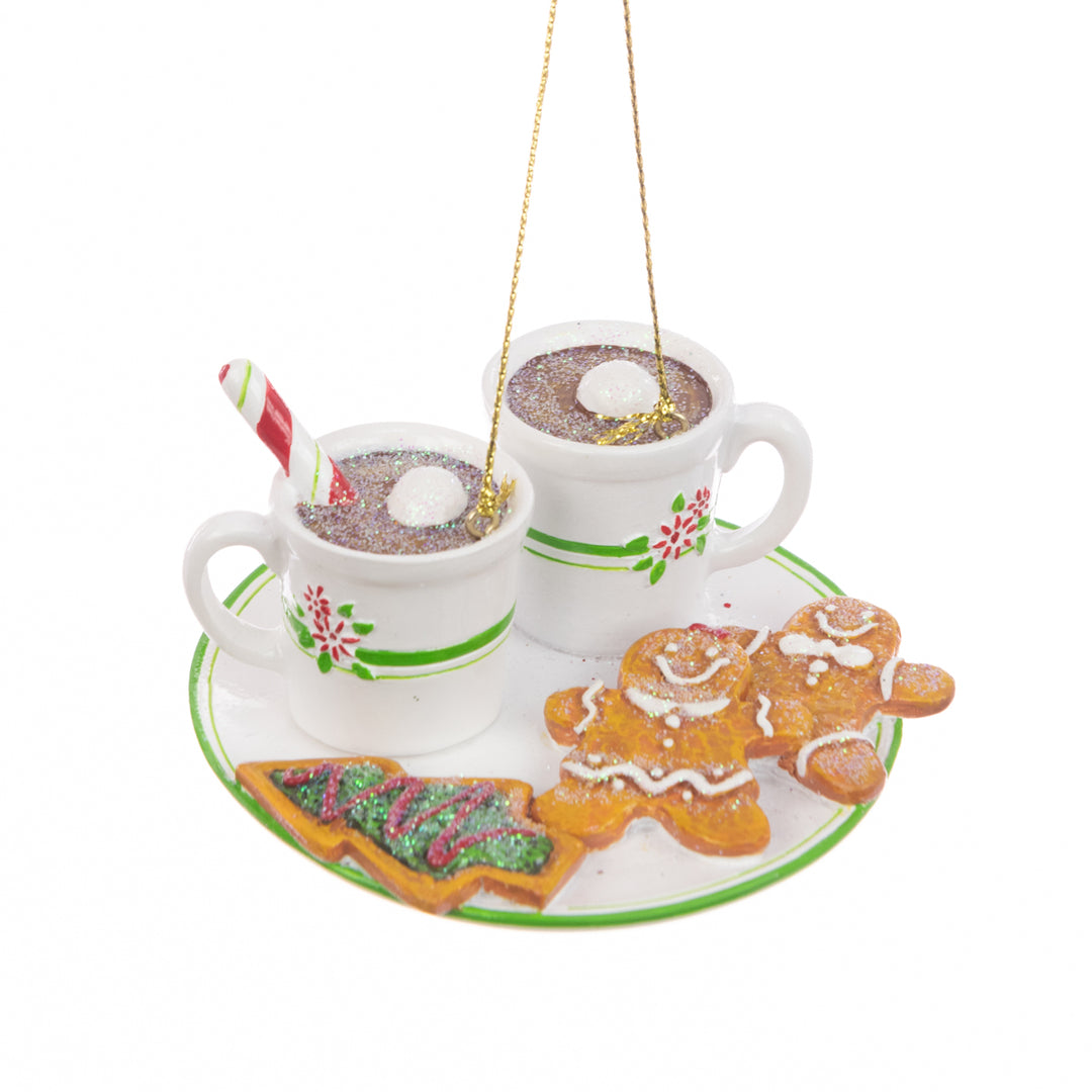 Colorful gingerbread plate decoration from Floralsilk Christmas 2025 by Cornucopia Home and Gift, featuring festive holiday design.