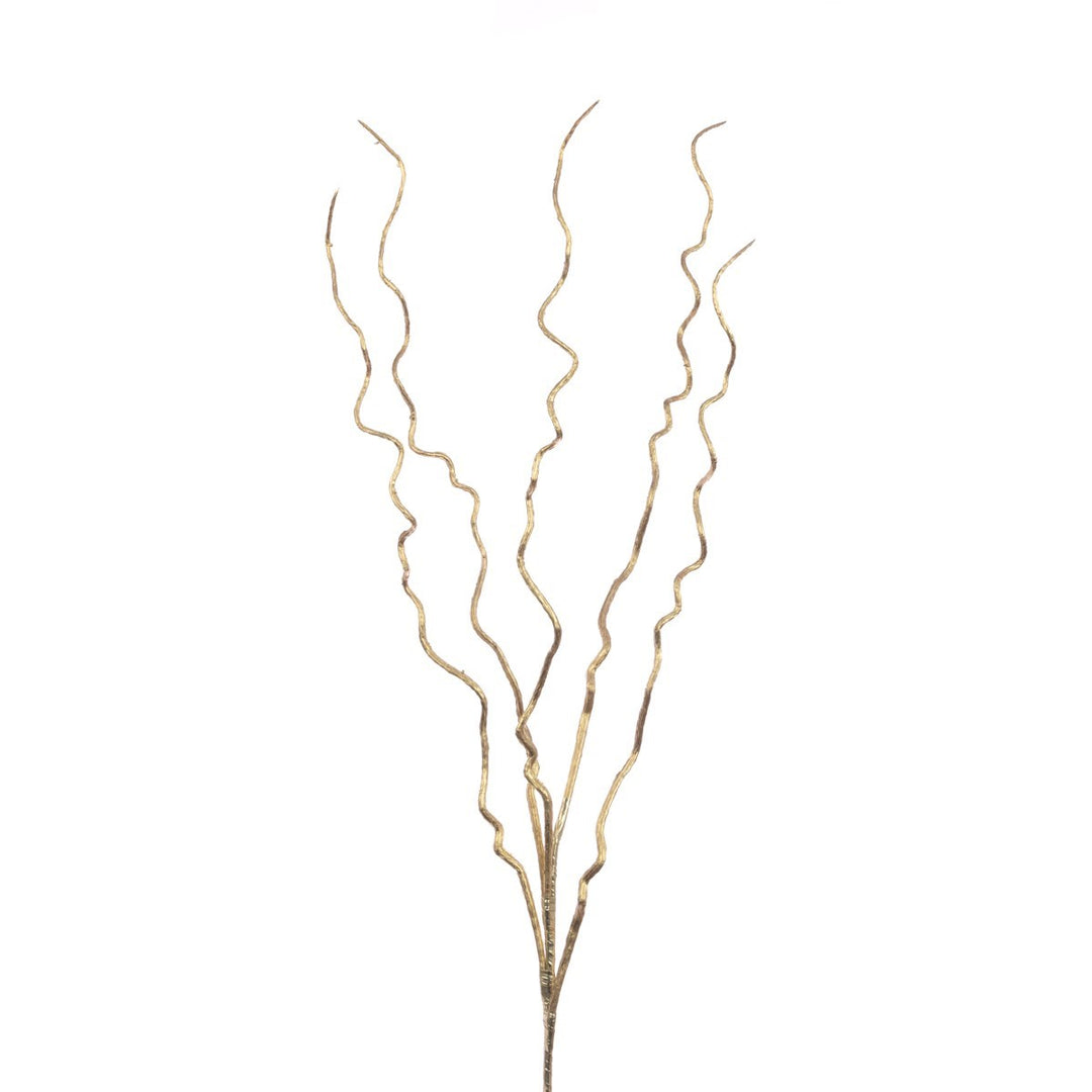 Metallic Twig Spray, 84cm, from Floralsilk Christmas 2025 by Cornucopia Home and Gift, featuring shiny metallic branches.