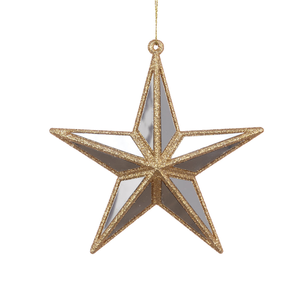 Decorative 12cm Mirror Star Ornament from Floralsilk Christmas 2025 by Cornucopia Home and Gift, featuring a shiny star design.