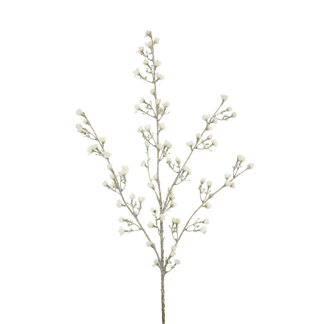 Frosted Wax Flower Spray 84cm