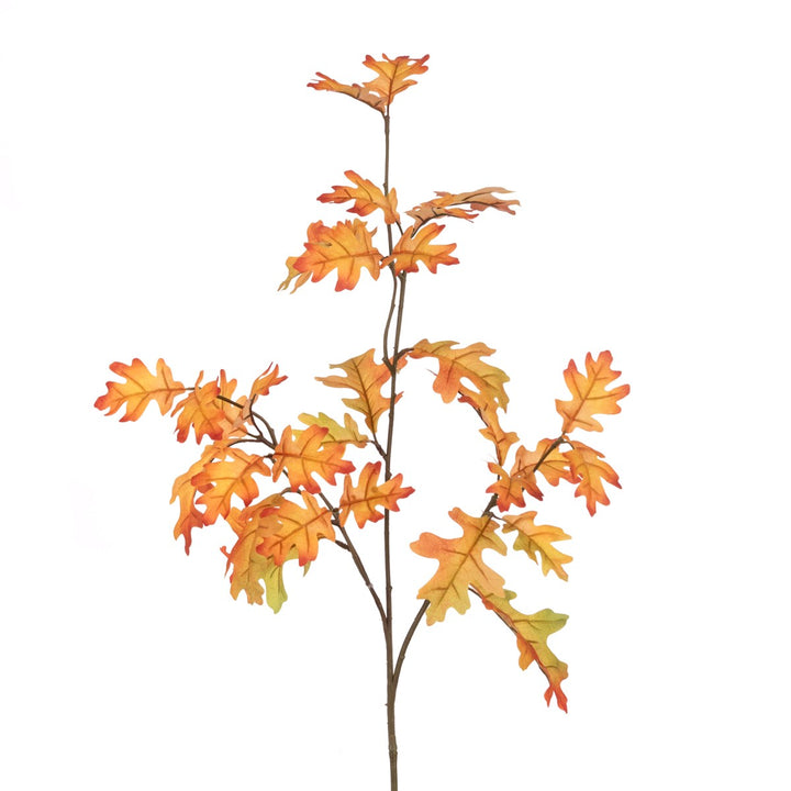 Eco Oak Leaf Spray | 83cm Autumn Faux Stem