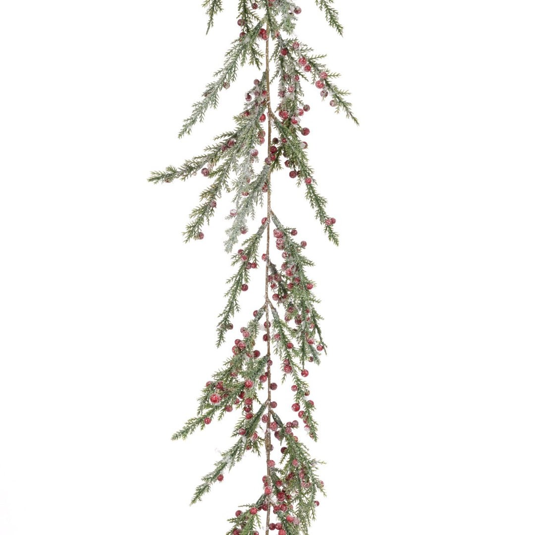 Frosted Cypress Berry Garland 180cm