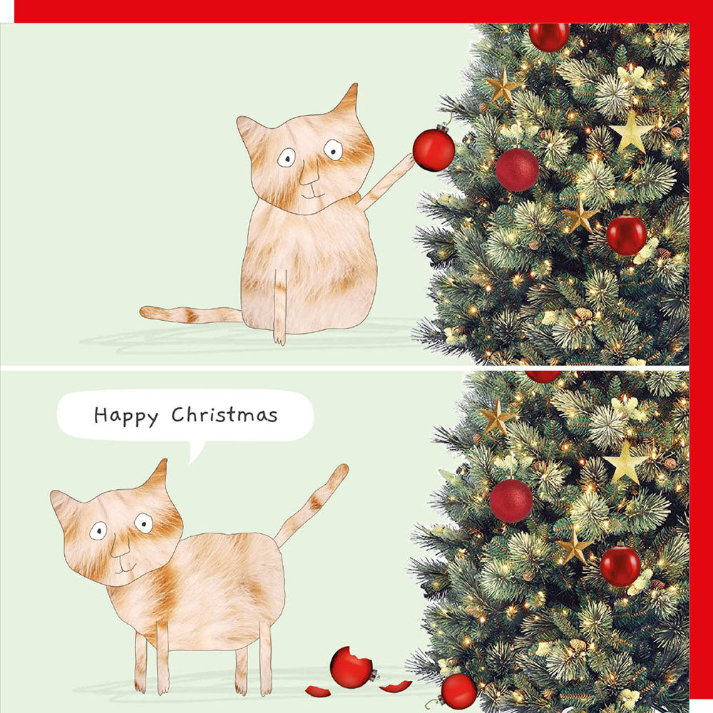 Cat bauble Card