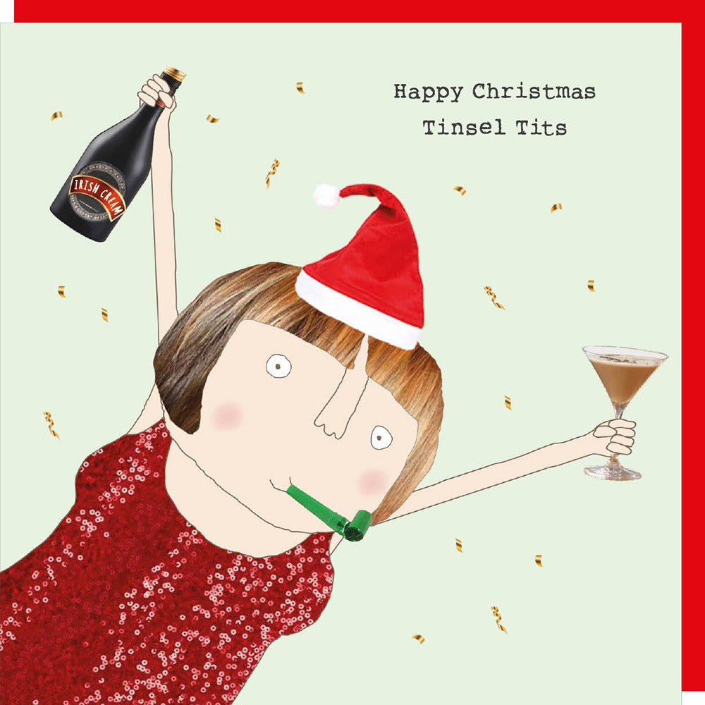 ‘Happy Christmas Tinsel Tits’ Card