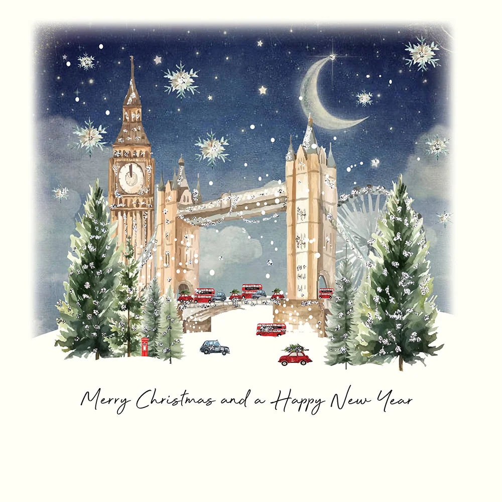 Merry Christmas and a Happy New Year London Card