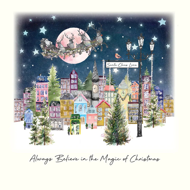 Always Believe in the Magic of Christmas Santa Card