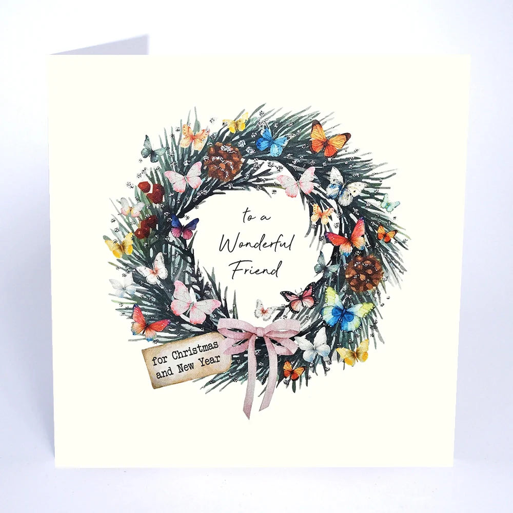 To a Wonderful Friend Christmas Card