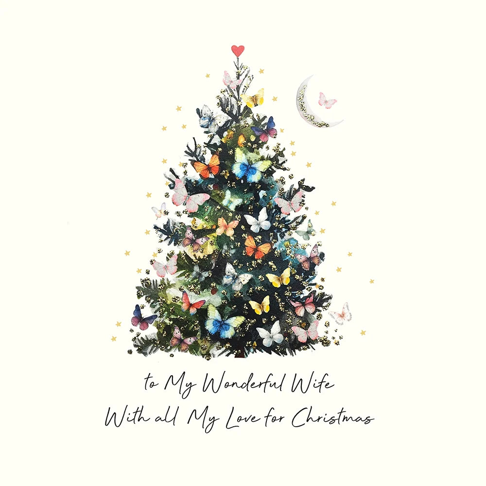 To My Wonderful Wife with All My Love for Christmas Card